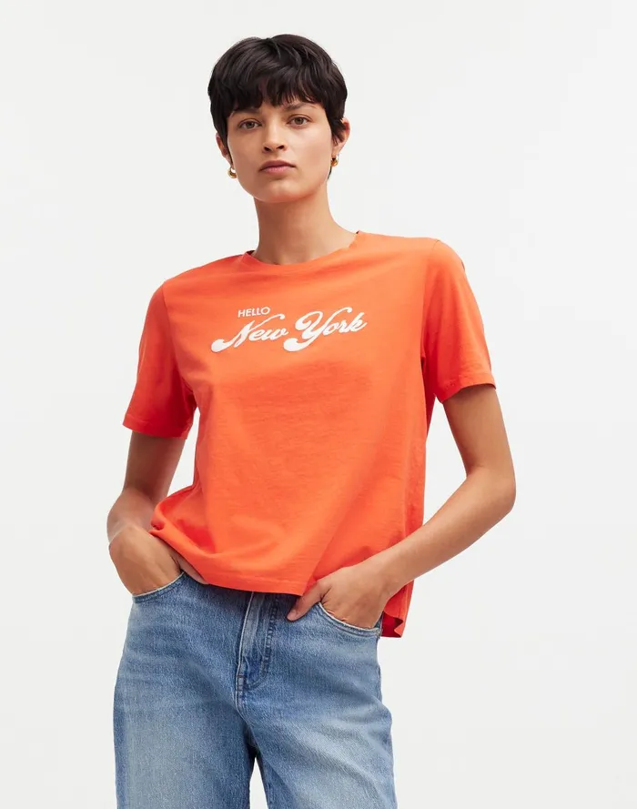 Women Tees Madewell KULE Hello New York Modern Tee