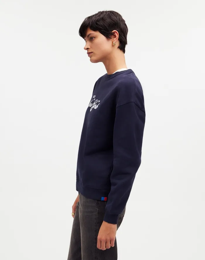 Women Tees Madewell KULE Oversized Hello New York Sweatshirt