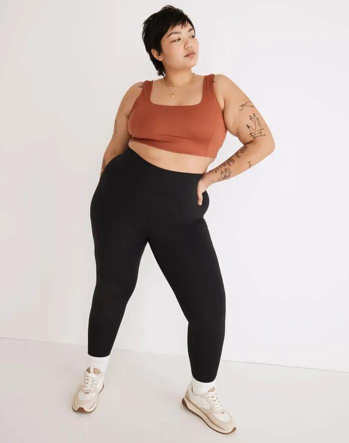 Women Tees Madewell Plus MWL Flex SquareNeck Sports Bra