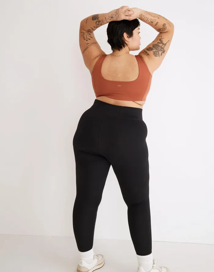 Women Tees Madewell Plus MWL Flex SquareNeck Sports Bra