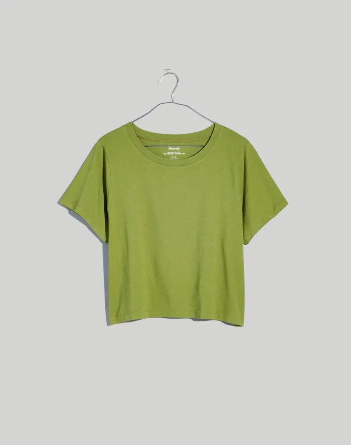 Women Tees Madewell Plus Softfade Cotton BoxyCrop Tee