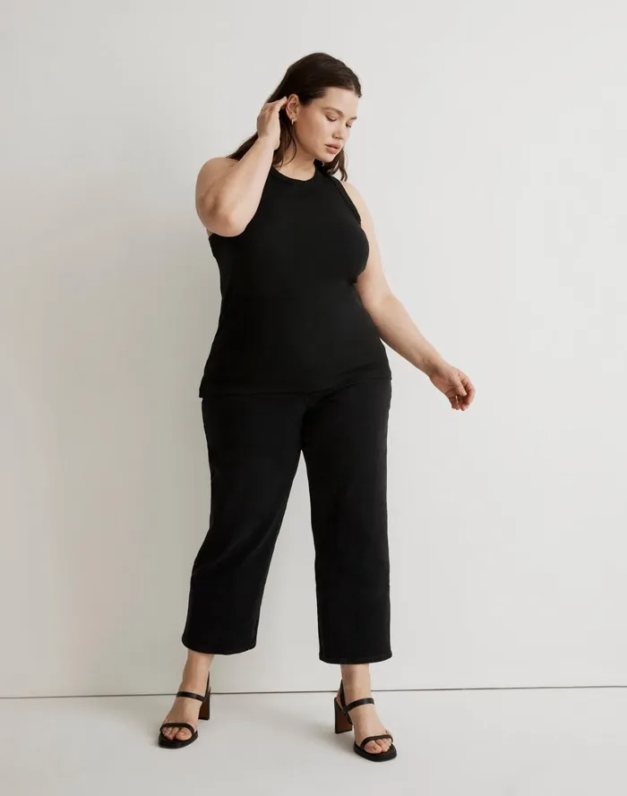 Women Tees Madewell Plus Supima Rib Cutaway Tank