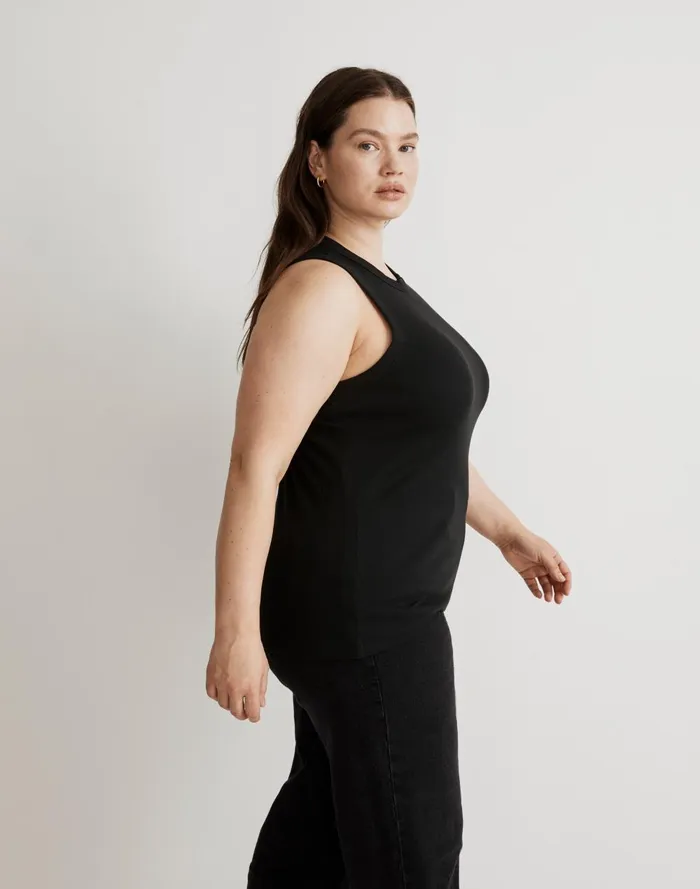 Women Tees Madewell Plus Supima Rib Cutaway Tank