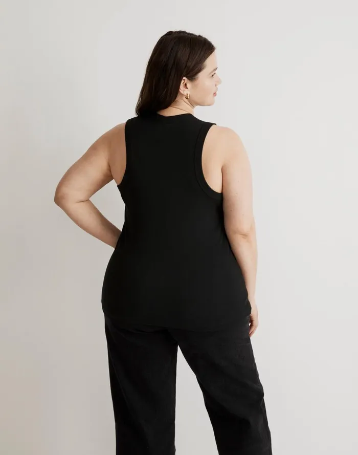 Women Tees Madewell Plus Supima Rib Cutaway Tank