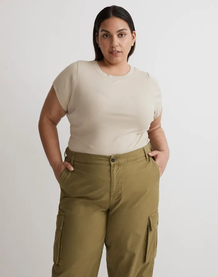 Women Tees Madewell Plus Supima Rib Tee