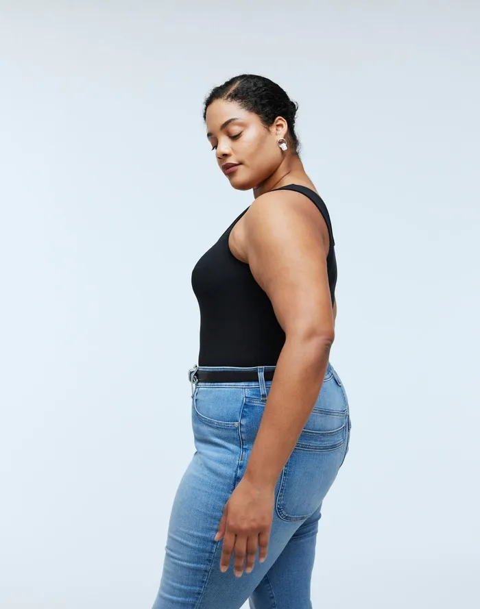 Women Tees Madewell Plus WideStrap Tank Thong Bodysuit