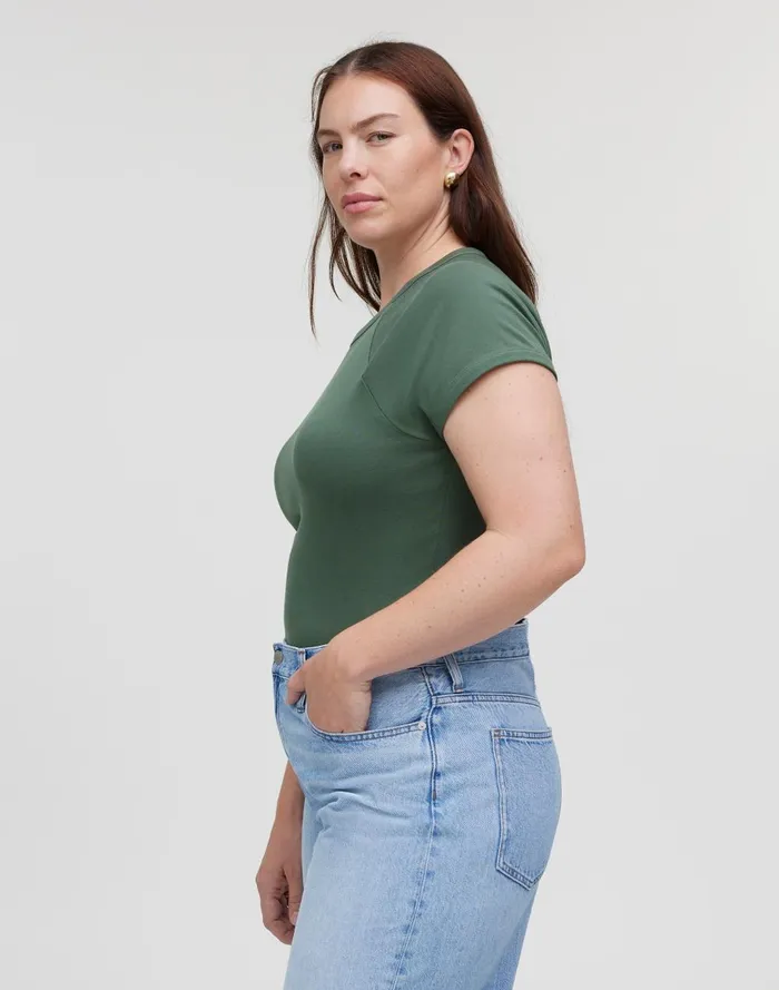 Women Tees Madewell RaglanSleeve Baby Tee