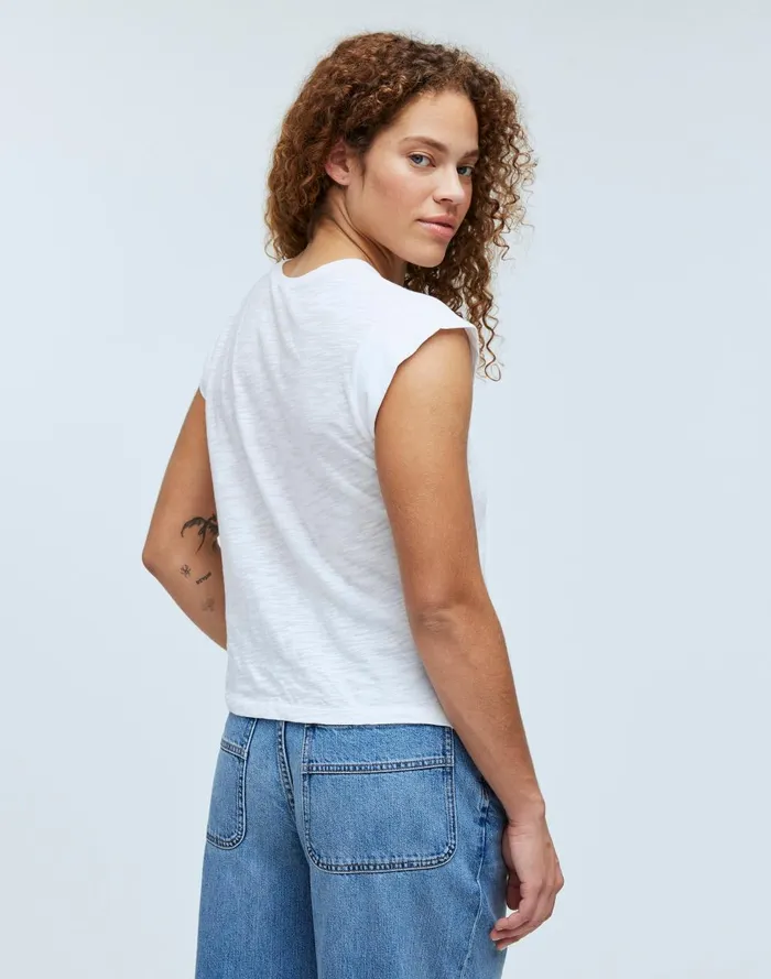 Women Tees Madewell Slub Crewneck Muscle Tee