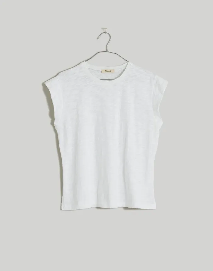 Women Tees Madewell Slub Crewneck Muscle Tee
