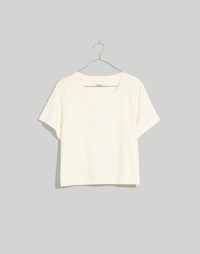 Women Tees Madewell Softfade Cotton BoxyCrop Tee