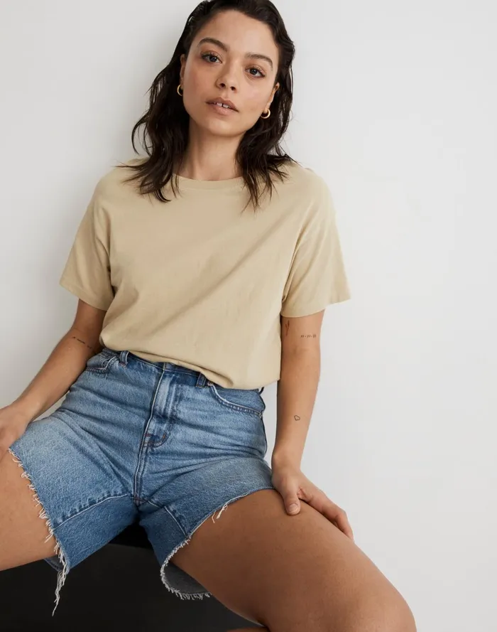 Women Tees Madewell Softfade Cotton Oversized Tee