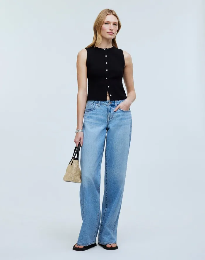 Women Tees Madewell SplitCrewneck Cardigan Tank