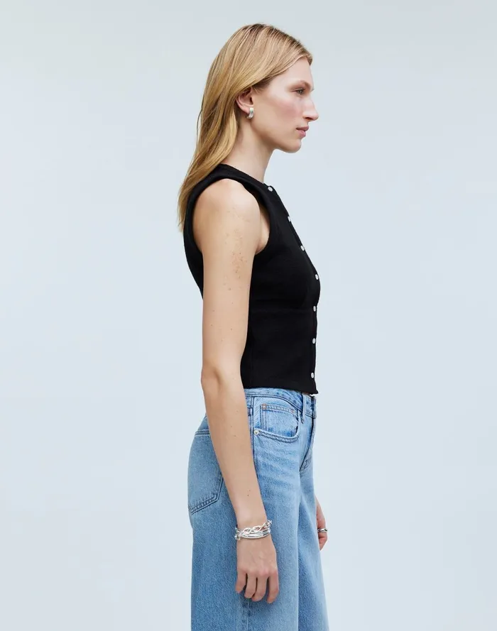 Women Tees Madewell SplitCrewneck Cardigan Tank