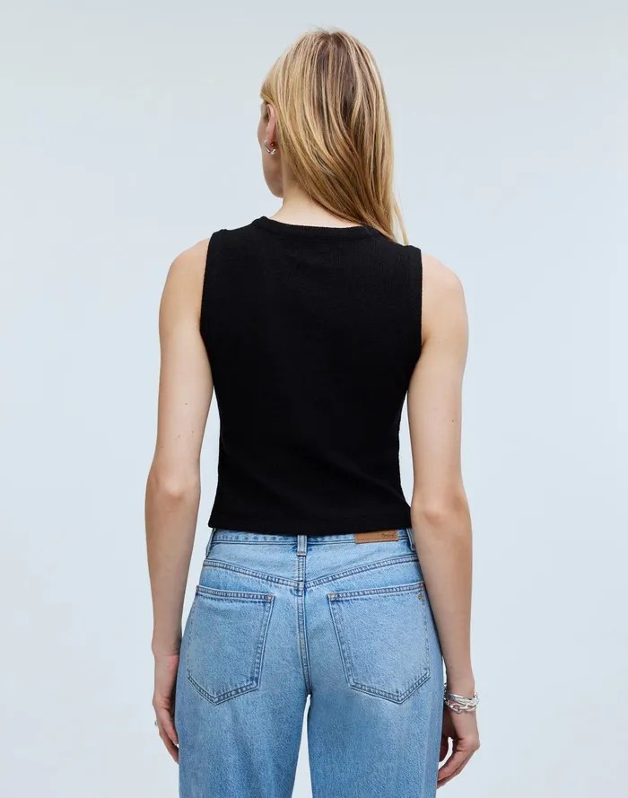 Women Tees Madewell SplitCrewneck Cardigan Tank