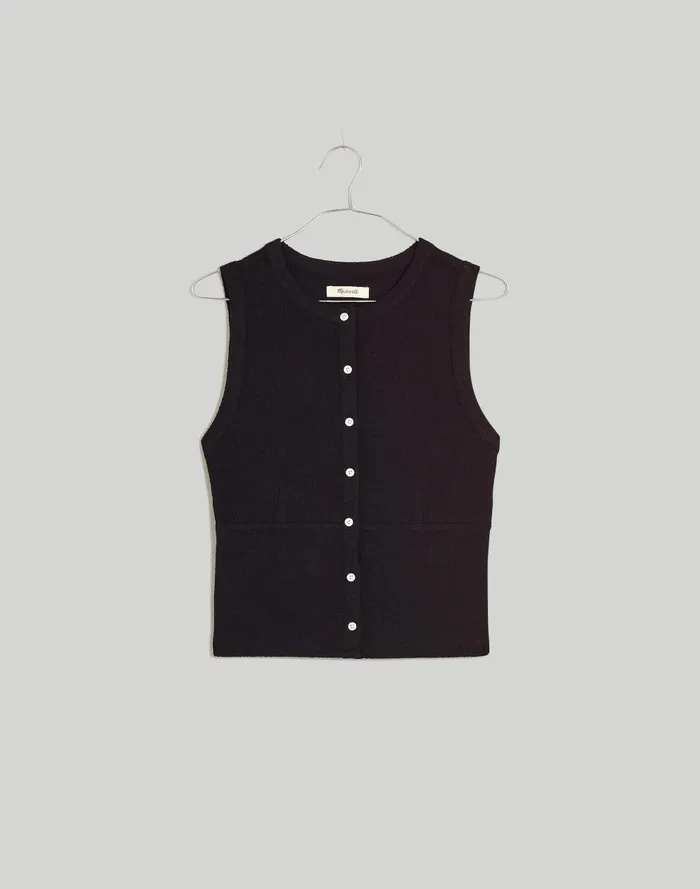 Women Tees Madewell SplitCrewneck Cardigan Tank