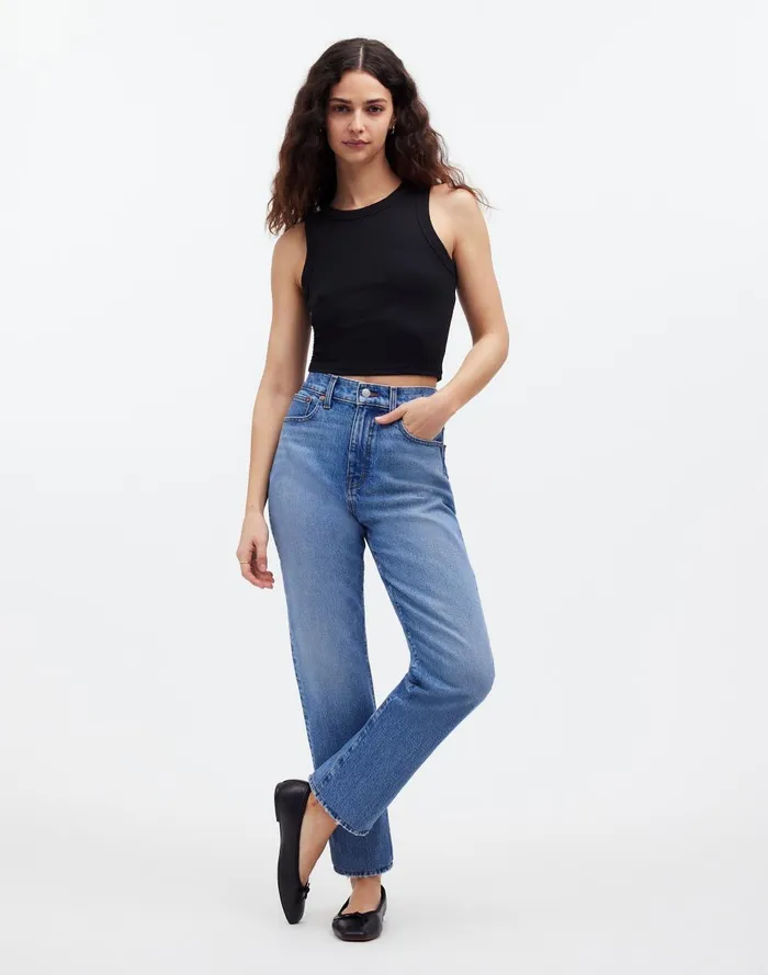 Women Tees Madewell Supima Rib Crop Tank
