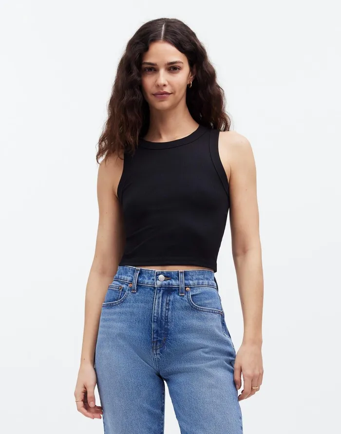 Women Tees Madewell Supima Rib Crop Tank
