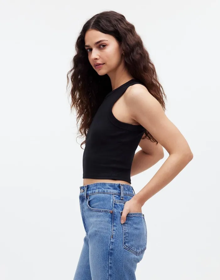 Women Tees Madewell Supima Rib Crop Tank