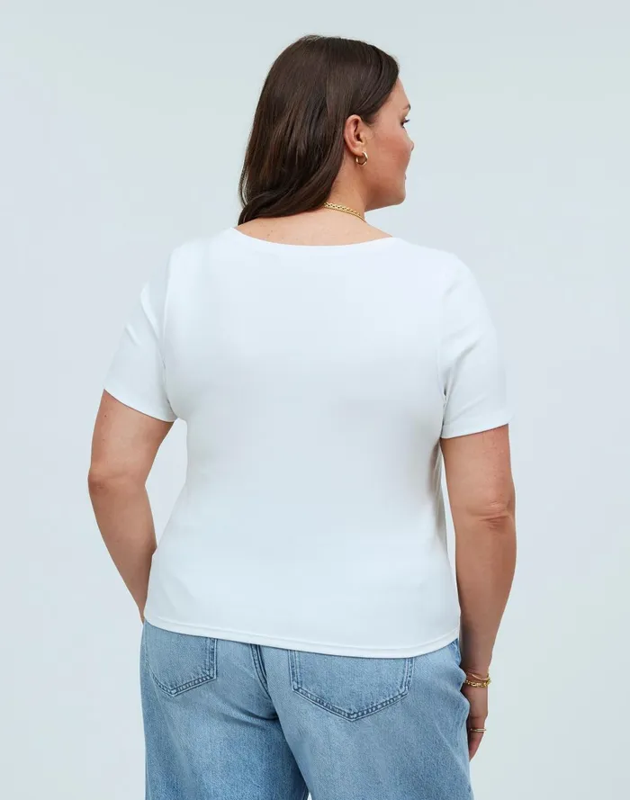 Women Tees Madewell Supima Rib Scoopneck Tee