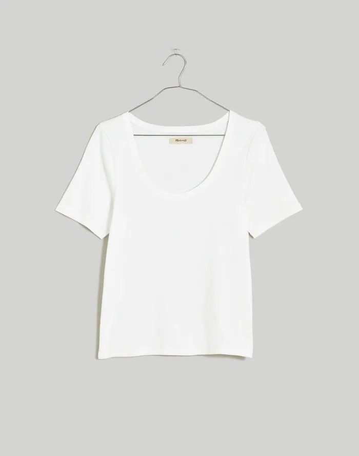 Women Tees Madewell Supima Rib Scoopneck Tee