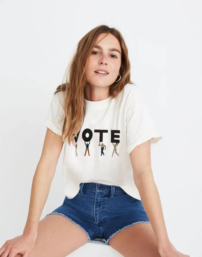 Women Tees Madewell The Pride Easy Crop Tee