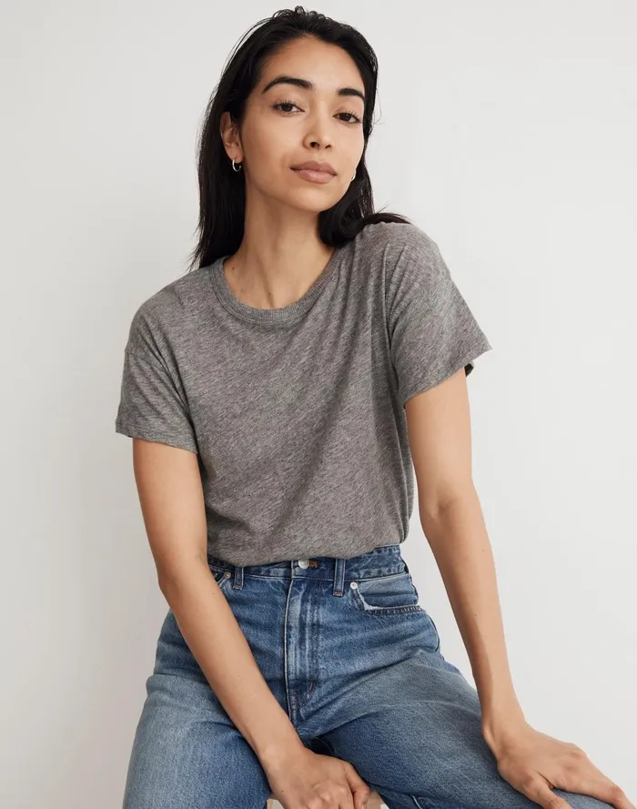 Women Tees Madewell Whisper Crew Neck Tee