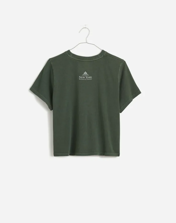Women Tees Madewell X NYBG Graphic Softfade Cotton BoxyCrop Tee