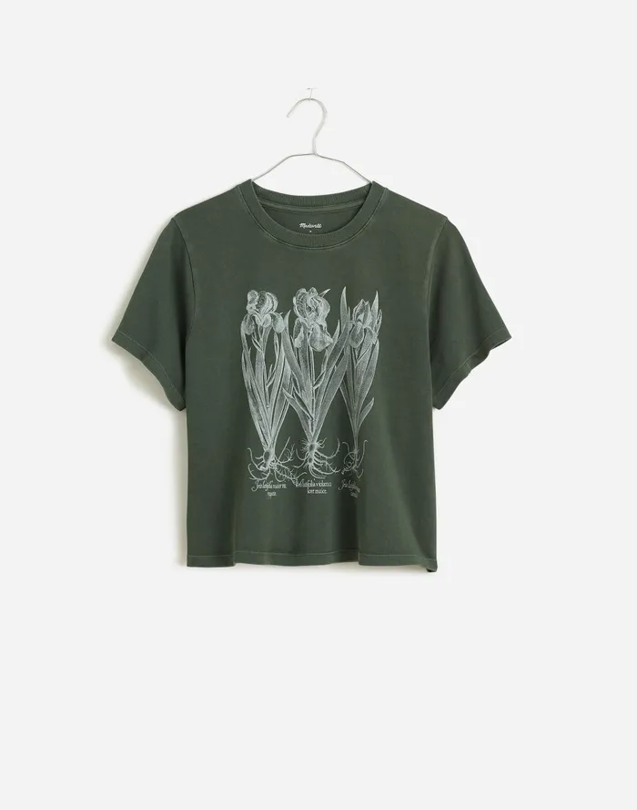 Women Tees Madewell X NYBG Graphic Softfade Cotton BoxyCrop Tee