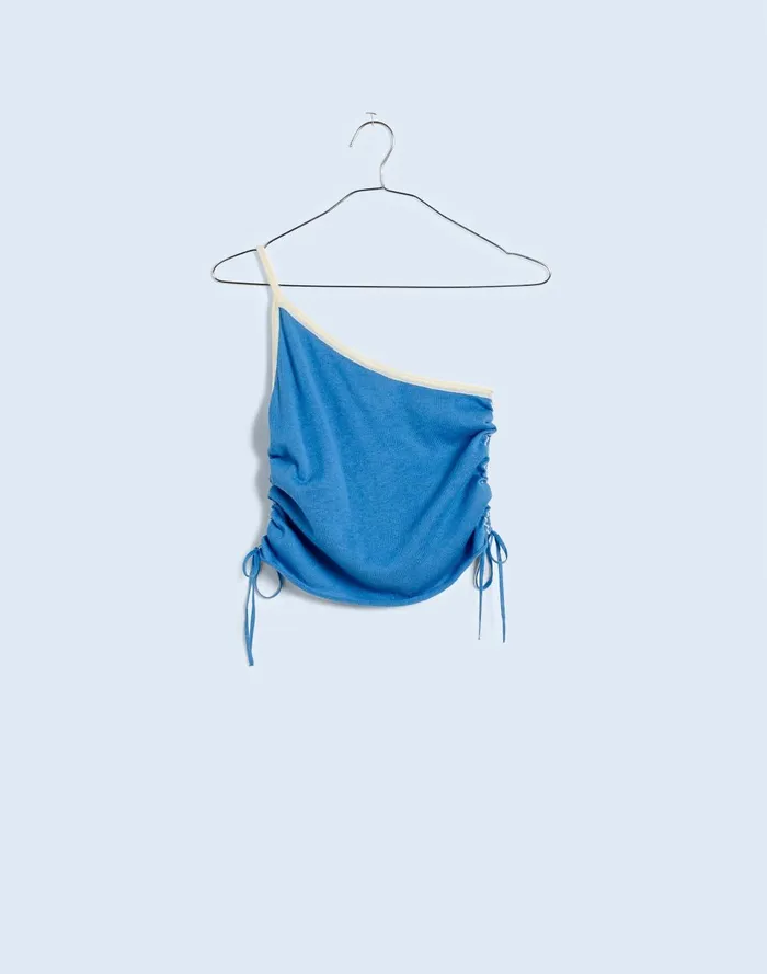 Women Tees Madewell Zulu and Zephyr Sky ContrastKnit Crop Top