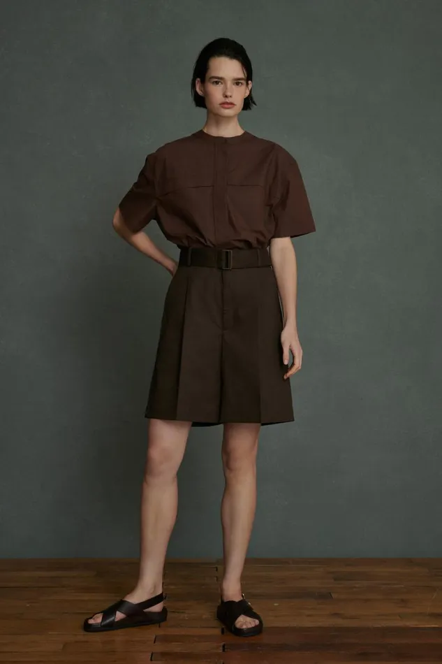 Women TEGAN BLOUSE Chocolate Soeur Shirts