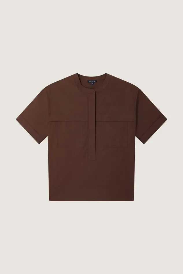 Women TEGAN BLOUSE Chocolate Soeur Shirts