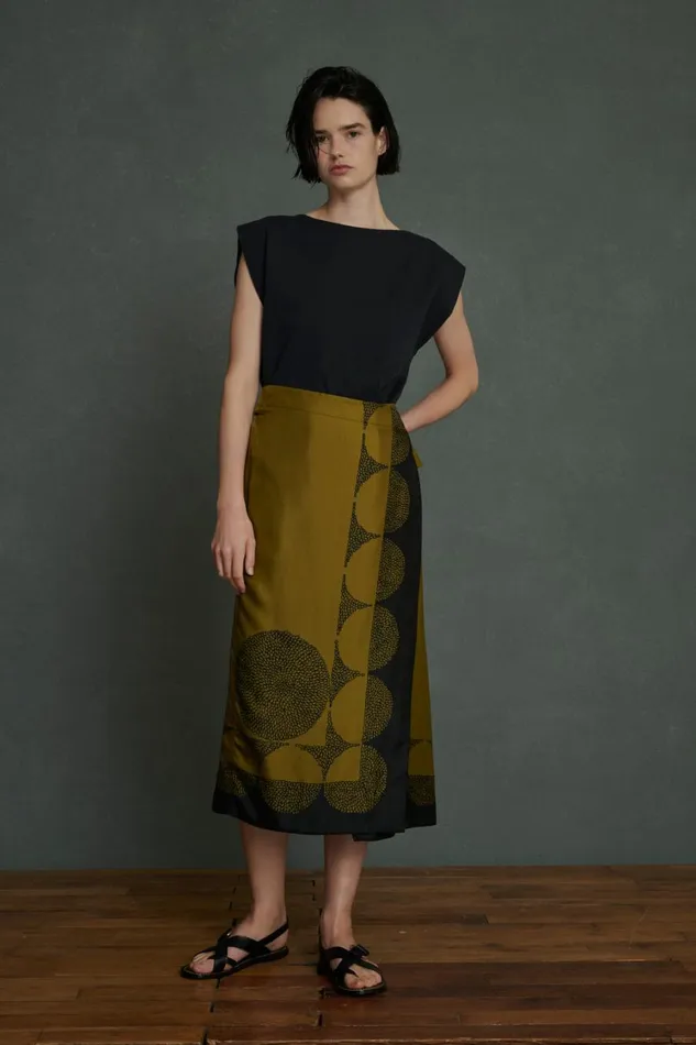 Women TENSI SKIRT Khakiblack Soeur Skirts and Shorts