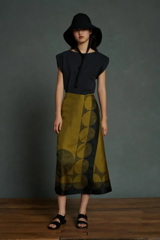 Women TENSI SKIRT Khakiblack Soeur Skirts and Shorts