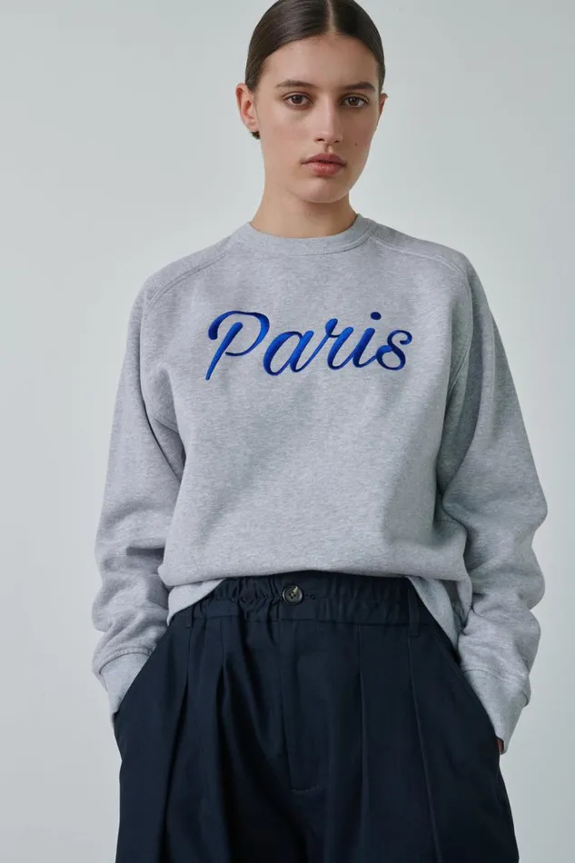 Women THIBAULT SWEATSHIRT Mottled Grey Soeur TShirts and Sweatshirts