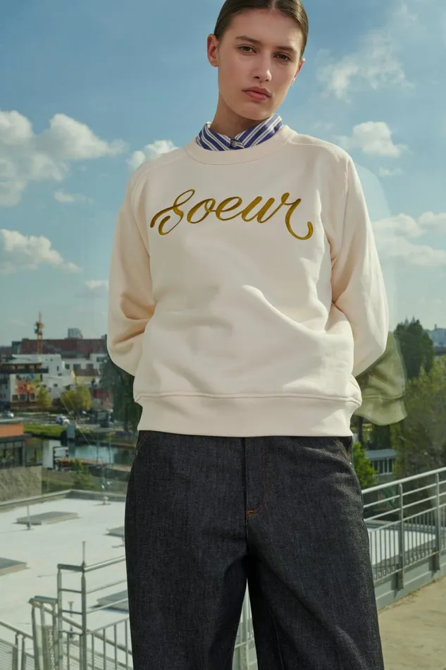 Women THIBAULT SWEATSHIRT Offwhite Soeur TShirts and Sweatshirts