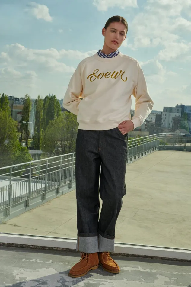 Women THIBAULT SWEATSHIRT Offwhite Soeur TShirts and Sweatshirts