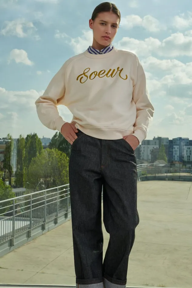 Women THIBAULT SWEATSHIRT Offwhite Soeur TShirts and Sweatshirts
