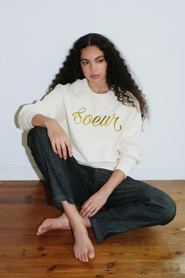 Women THIBAULT SWEATSHIRT Offwhite Soeur TShirts and Sweatshirts