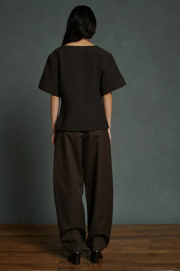 Women TIMON TROUSERS Dark Brown Soeur Trousers
