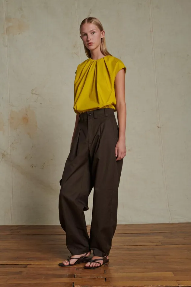 Women TIMON TROUSERS Dark Brown Soeur Trousers