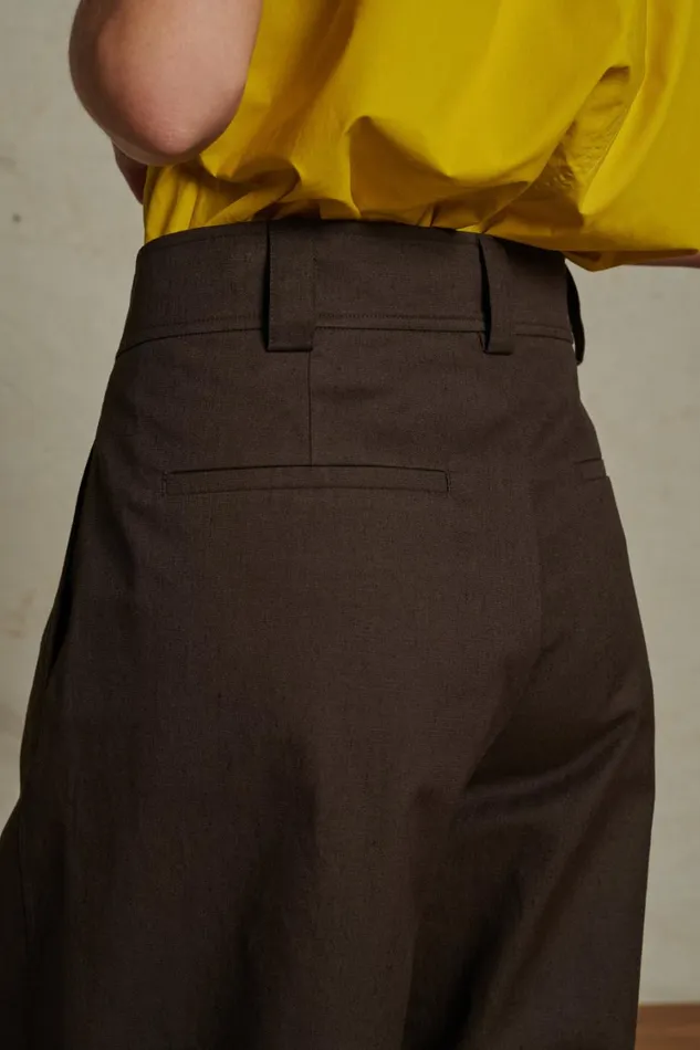 Women TIMON TROUSERS Dark Brown Soeur Trousers