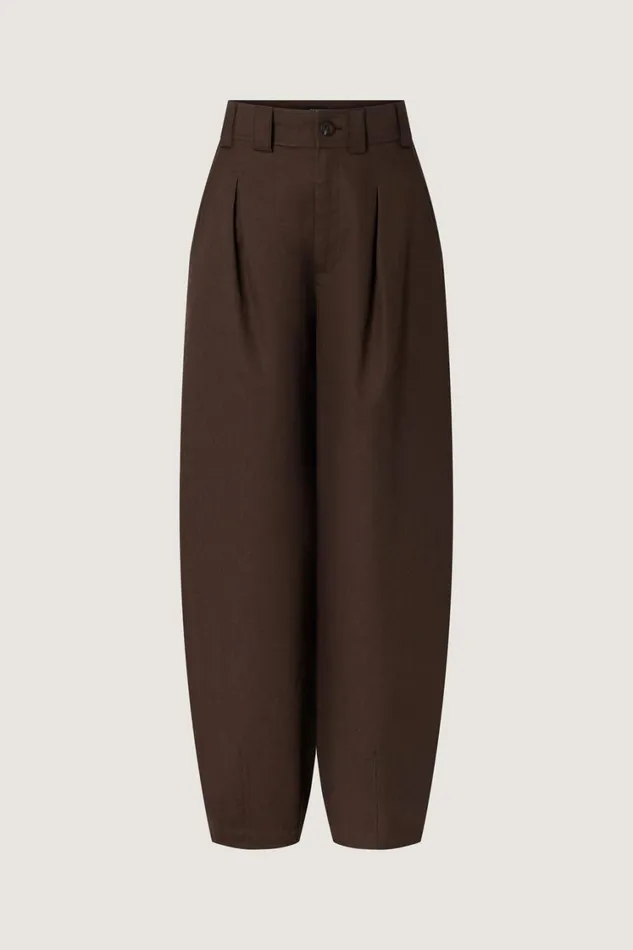 Women TIMON TROUSERS Dark Brown Soeur Trousers