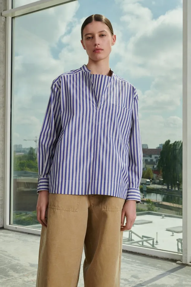 Women TOGO SHIRT Blueoffwhite Soeur Shirts