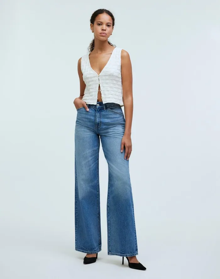 Women Tops and Shirts Madewell BasketweaveStitch Vest