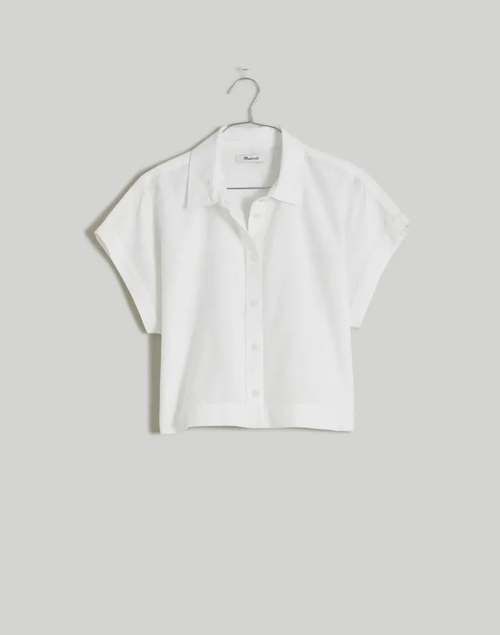 Women Tops and Shirts Madewell Crop Dolman Shirt