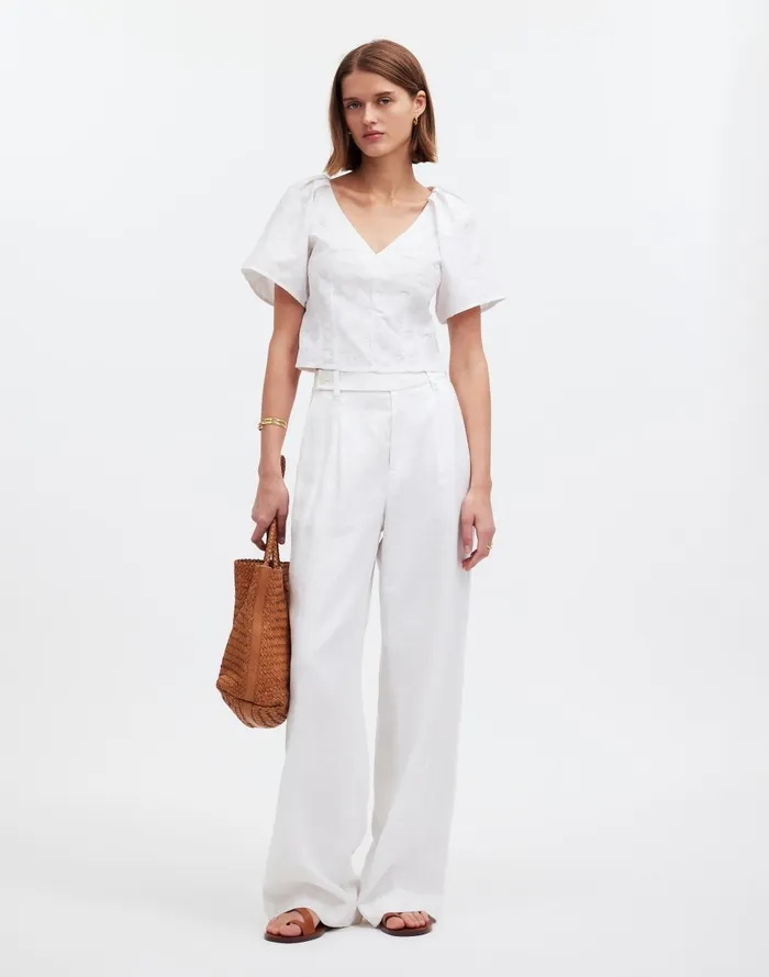 Women Tops and Shirts Madewell Darted VNeck Top In Floral