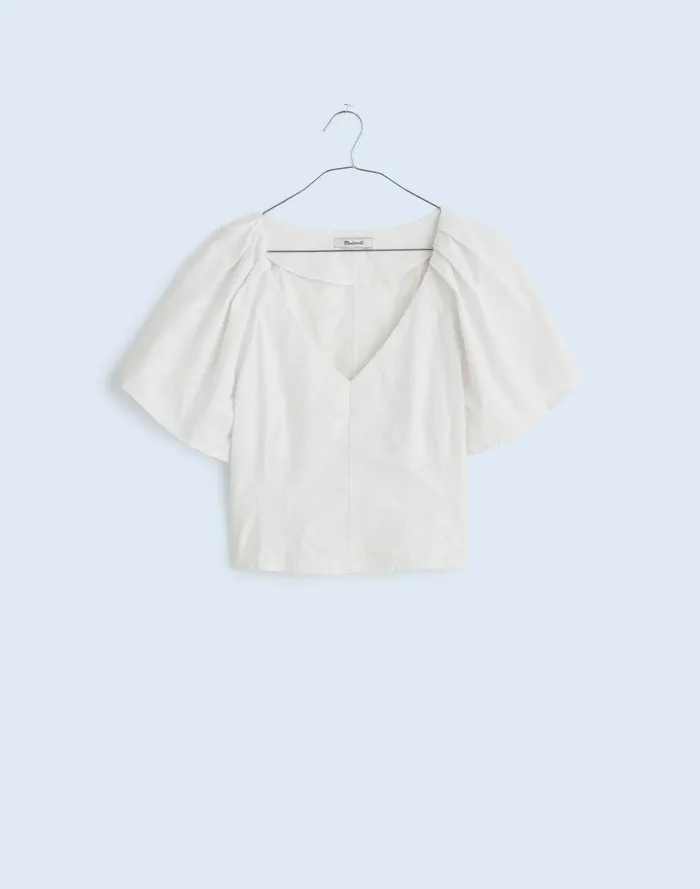 Women Tops and Shirts Madewell Darted VNeck Top In Floral