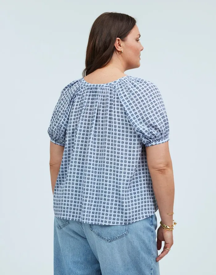 Women Tops and Shirts Madewell PuffSleeve ALine Top