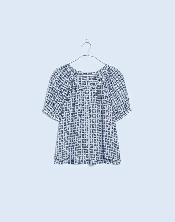 Women Tops and Shirts Madewell PuffSleeve ALine Top