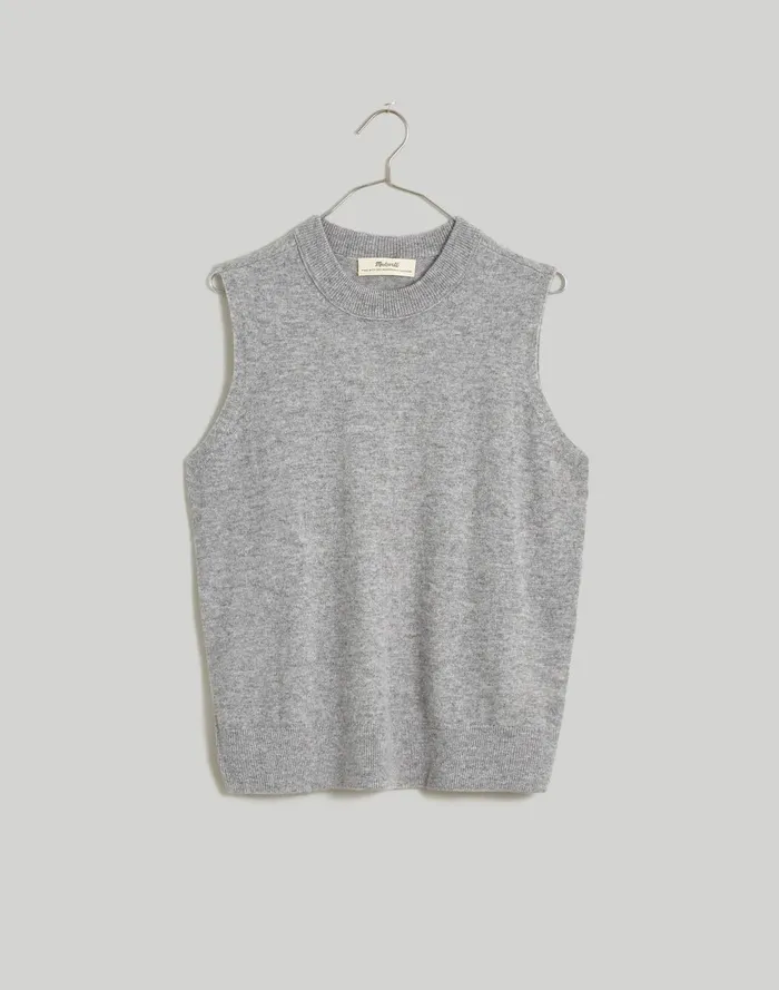 Women Tops and Shirts Madewell Responsible Cashmere Crewneck Sweater Vest